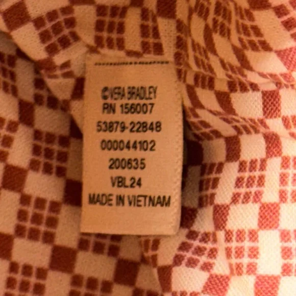 Vera Bradley Hathaway Tote in Fall Harvest Patchwork in Premium Cotton NWT - Picture 8 of 8